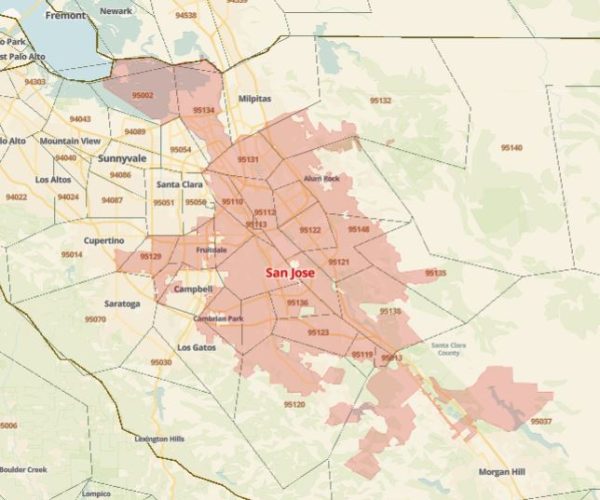 SAN JOSE, CA map pic